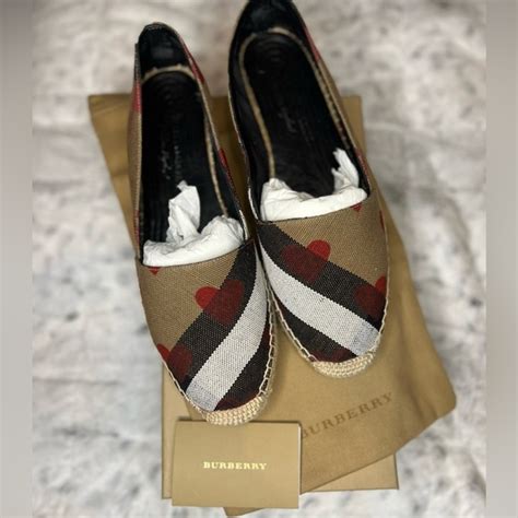 burberry heart espadrilles|burberry slippers women's.